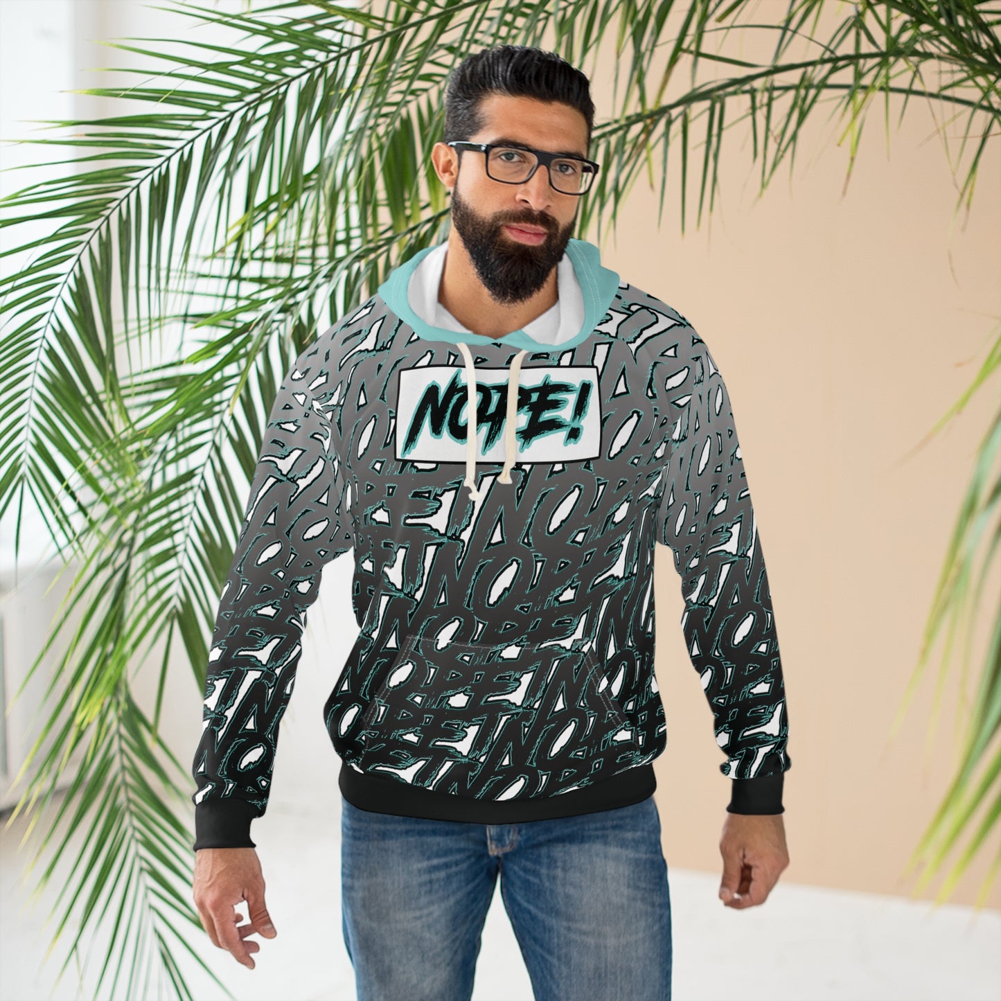 NOPE! Unisex Pullover Hoodie (AOP)