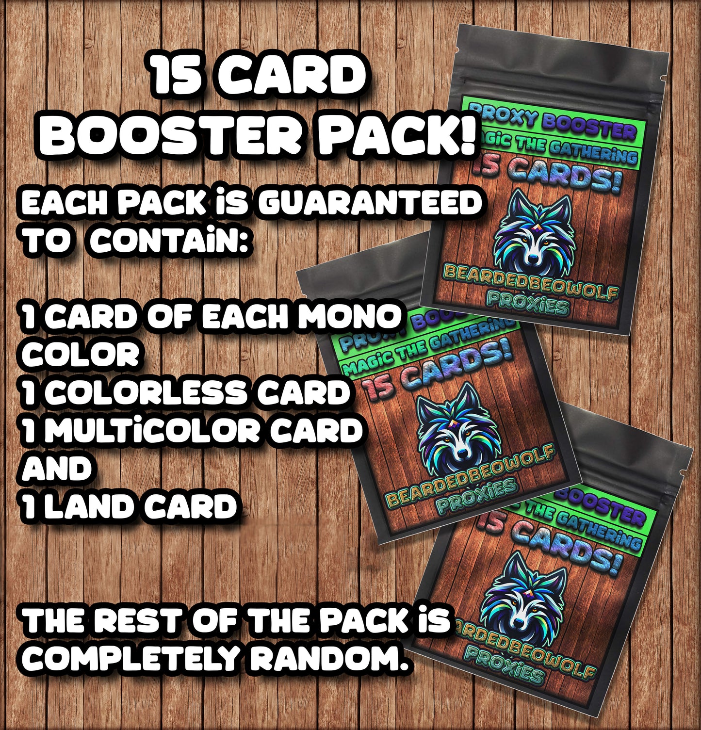 15 Card Proxy Booster Pack