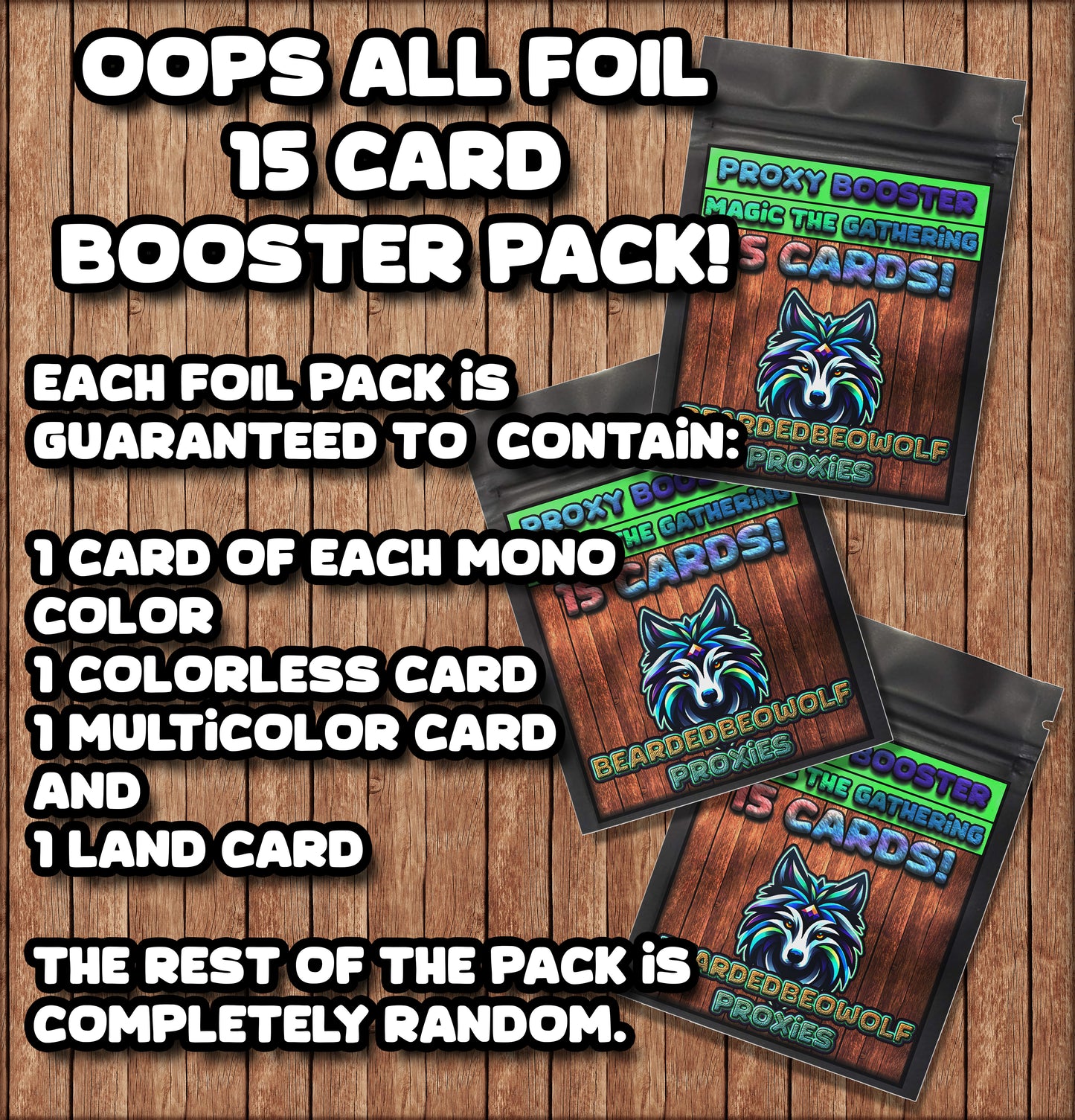 15 Card Proxy Booster Pack